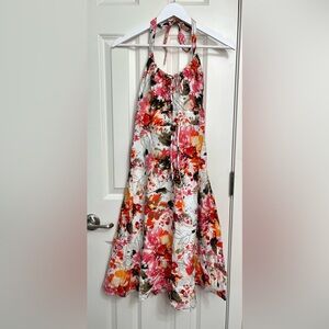 Romy Monica Floral Halter Dress NWT